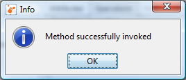 Method successfully invoked